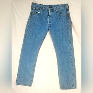 Levi's Men's 501 Blue Button Fly Denim Jeans W38 L34